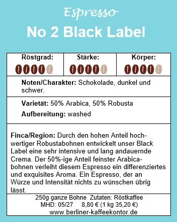 No.2 Black Label