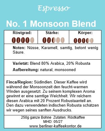 No.1 Monsoon Blend